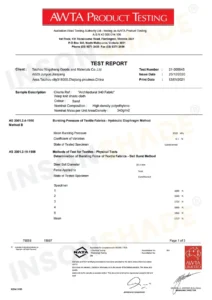 AWTA Test Report
