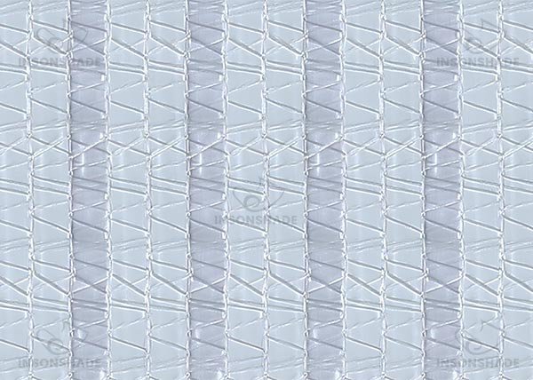 INSONSHADE Diffusa K5051 closed climate screen fabric with transparent strips