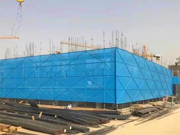 Construction shade wrap netting
