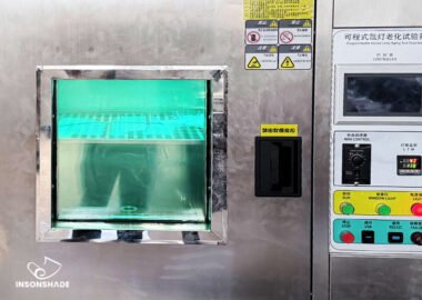 Programmable xenon lamp aging test chamber