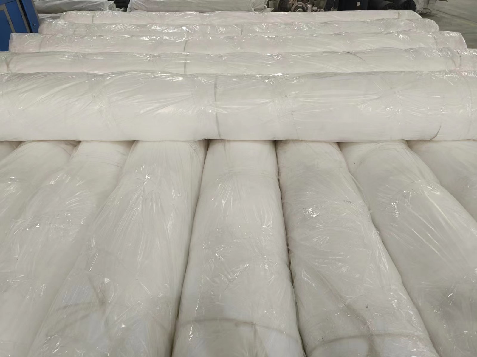 Packed anti-insect net rolls prepared for project supply